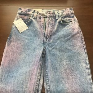 American Apparel high waist jean sz 24 Tie Dye!